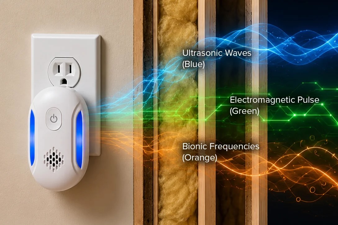 Vermix Pulse Pro ultrasonic repeller in use