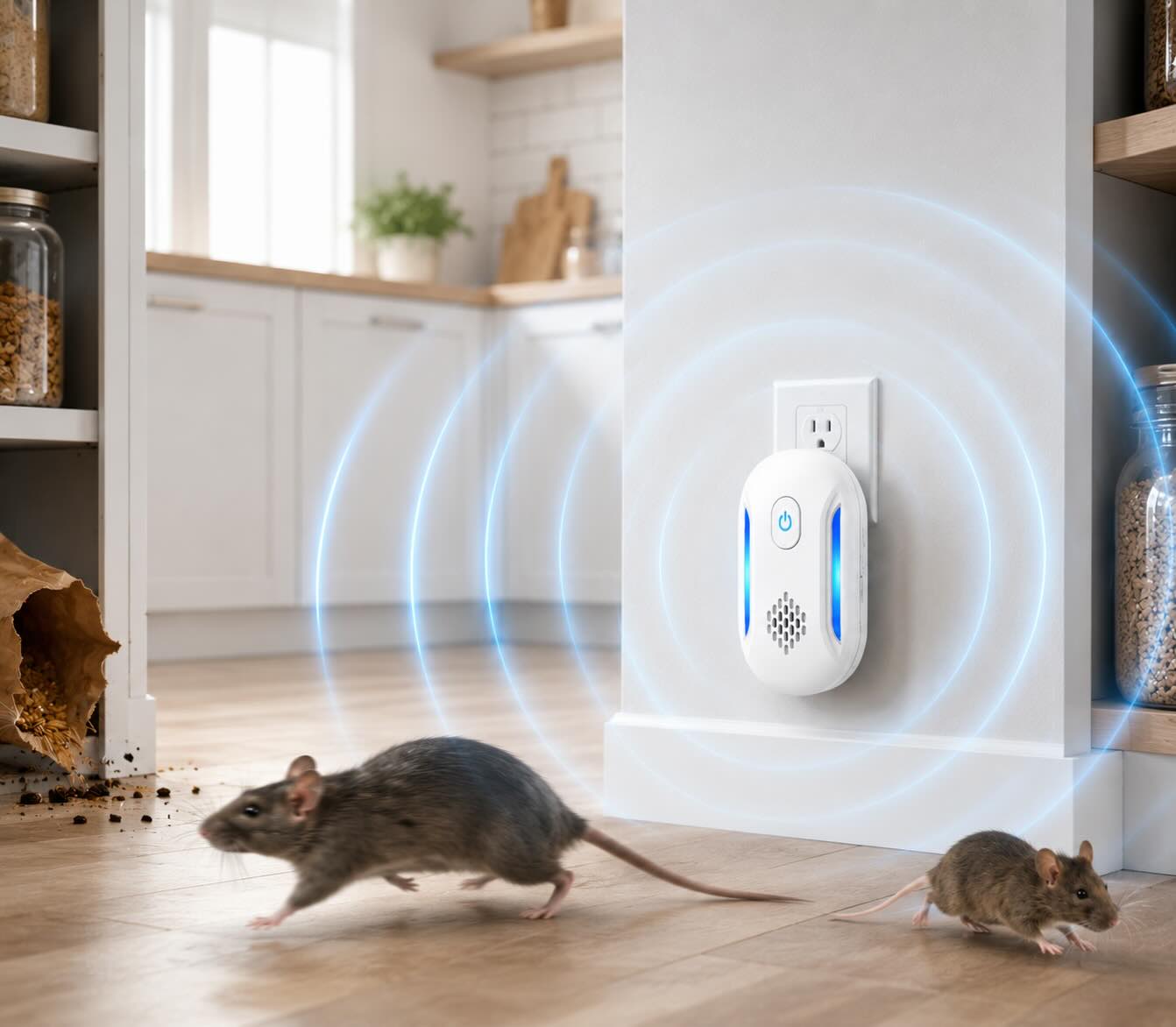 Vermix Pulse Pro ultrasonic pest repeller in a home